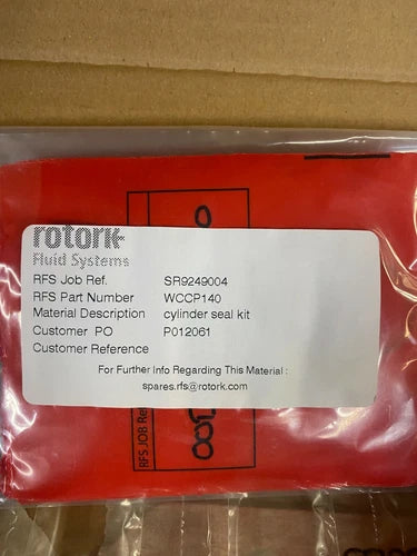 1pc x Rotork WCCP140 Cylinder Seals Kit (Pneumatic) Standard Temp CP1 d.140