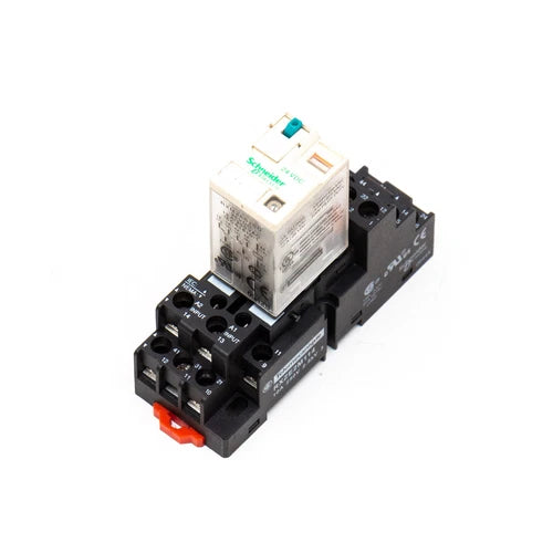 施耐德电气 RXZE2M114 + RXM2AB2BD，插座：250VAC，二手库存...