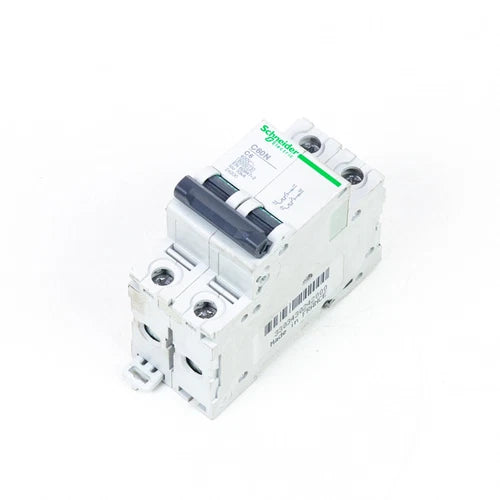 SCHNEIDER ELECTRIC IC60N C6A, Disjuntor Miniatura: 2P, 6A, IC60NC6A Usado...