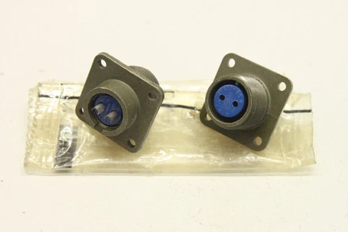 2x AMPHENOL 12S-3S 2 Polig Stecker 12S-3S OVP