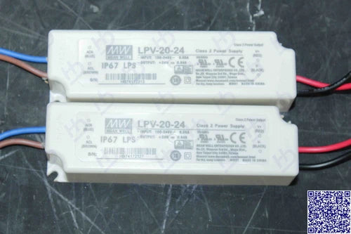 2xMeanWell LPV-20-24V IP 67 LPS(Kabel Abgeschnitten)