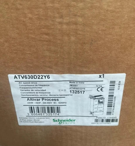 Schneider Electric ATV630D22Y6 AC speed drive 22kW - 25HP - 500-690V Alltivar