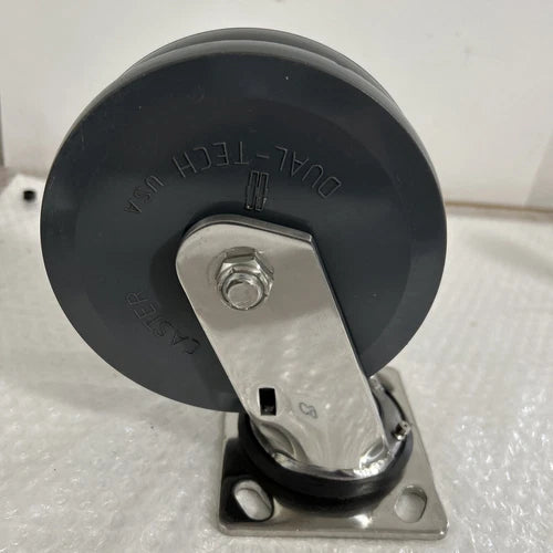 (QTY 1) MedCaster Dual Tech  Industrial Swivel Caster Fast Shipping! NNB