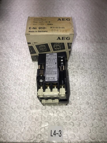 **AEG SCHUTZ CONTACTOR NEW OPEN BOX 910-302-503-22  110 V 120#