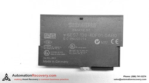 SIEMENS 6ES7 138-4DF01-0AB0, SIMATIC S7 ELECTRONIC MOD. 1SI 3964/ASCII,  #311939