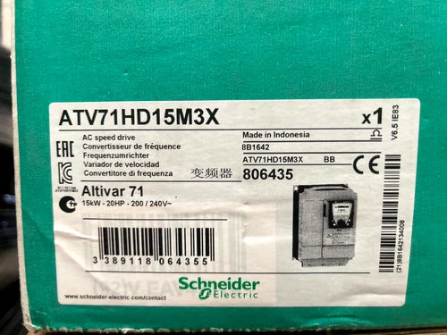 Schneider Electric Altivar 71 ATV71HD15M3X AC speed drive 15kW-20HP / 200-240VAC