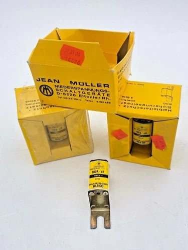 8 NEW JEAN MULLER HLS-00 FUSE 100A HLS-00-100 VDE 0636/23 HLS00 100A-AR