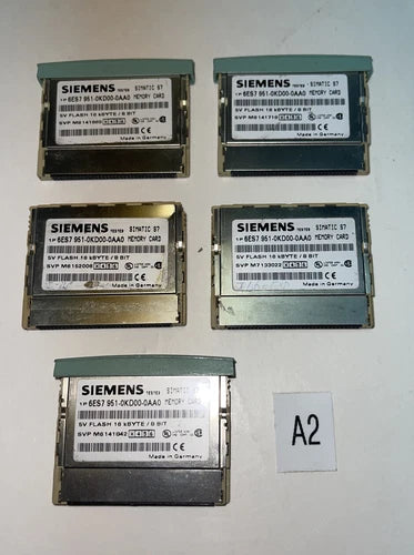 (5) Siemens 6ES7 951-0KD00-0AA0 SIMATIC S7 5V Flash 16kByte / 8 Bit Memory Card