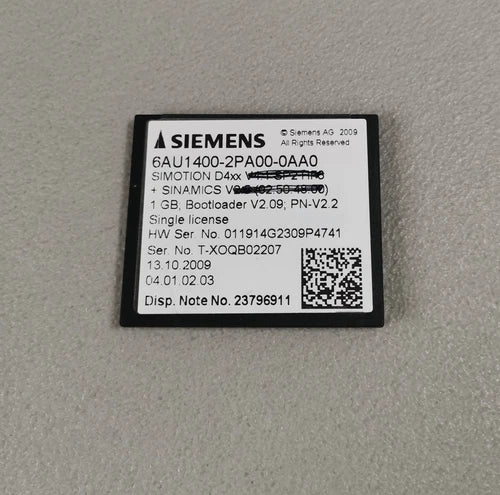 Siemens 6AU1 400-2PA00-0AA0 / 6AU1400-2PA00-0AA0 Memory Card