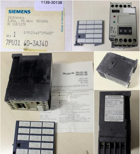 SIEMENS Elektronisches Zeitrelais digital einstellbar 7PU3140-3AJ40 - 127VDC