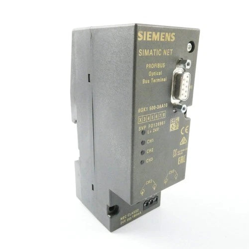 SIEMENS SIMATIC NET 6GK1 500-3AA10 PROFIBUS OPTICAL BUS TERMINAL *E02*