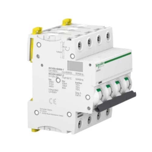 Schneider Electric Acti 9 A9F75420 Magnetotérmico, Acti9 iC60N, 4P, 20 A