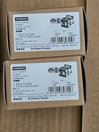 Siemens 3RT2015-2FB42 (2 Pieces) NEW