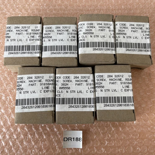 (7x100)NEW- 10-32 x 1/2" Slotted Round Head Machine Screws Stainless Steel 18-8