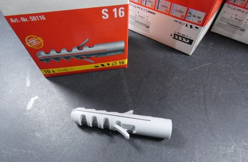 100 St¨¹ck | Fischer D¨¹bel S16 | 10 Schachteln mit je 10 St¨¹ck Inhalt | 50116