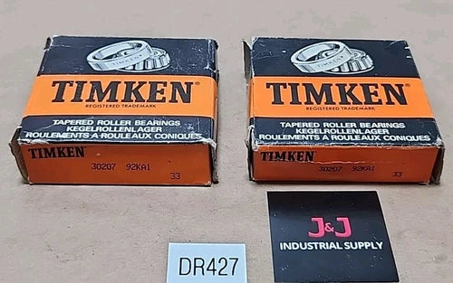 *BRAND NEW* [2] Timken 30207-92KA1 Tapered Roller Bearings 35mm ID + Warranty!
