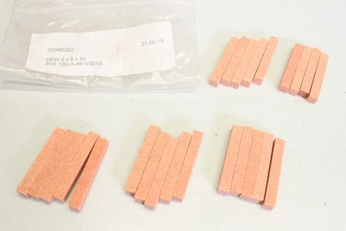 24x 31A 120-A-45-V001S 6x6x40mm Schleifleisten Honsteine ​​Honen 31040282