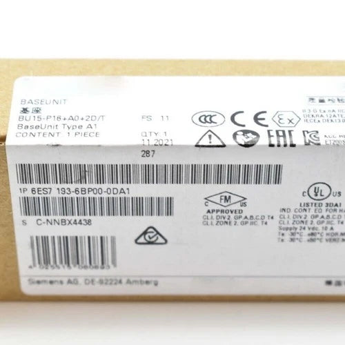 New Siemens 6ES7193-6BP00-0DA1 6ES71936BP000DA1 SIMATIC ET 200SP