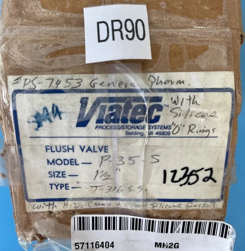 *BRAND NEW* Viatec Flush Valve P-35-S 1.5¡± T-316SS + Warranty & Fast Shipped!
