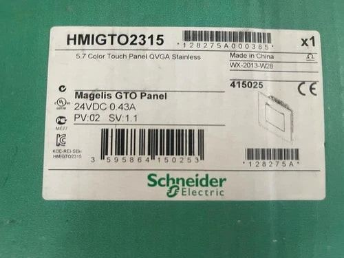 Schneider Electric, HMIGTO2315, 5.7 Color Touch Panel QVGA Stainless Magelis GTO