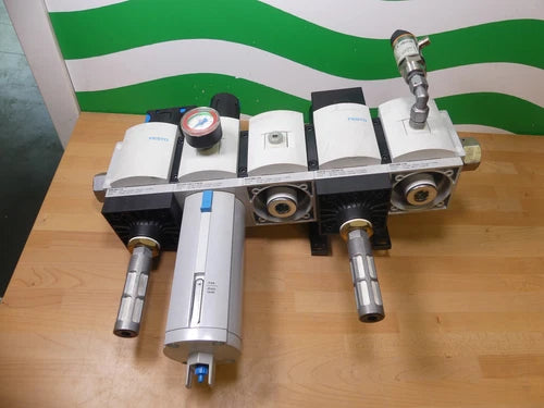 Festo MS9-EM-1-VS+LFR-1-D6-C-U-M-A4+FRM-1-A4+SV-1-C-10V24P+FRM-1-A4 see pictures