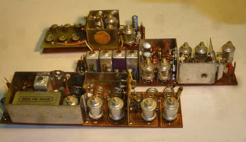 3 St. HF RF Module mit 13 St. Philips Tauchtrimmer Emp. + Sender Platine