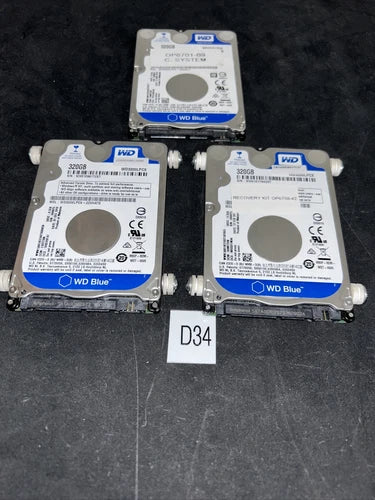 (3) Western Digital WD3200LPCX 320GB Internal Hard Drive + Warranty!