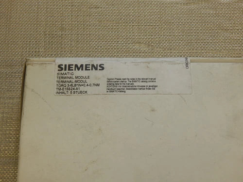 Siemens 6ES7 193-4CA20-0AA0 unused in original packaging, content 5 pieces