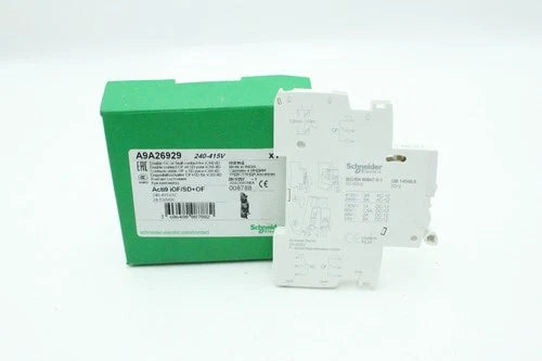 Schneider Electric A9A26929 Dual Auxiliary Switch 240-415V- New Free Shipping