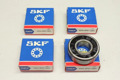 4x SKF 6204-2RS1/QE6 Rillenkugellager 62042RS1/QE6 OVP