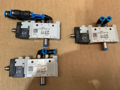 3 x   Festo 	Solenoid valve VUVG-L10-M52-RT-M5-1P3 566457