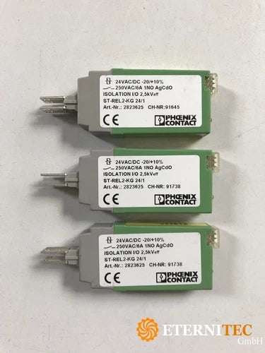 3 x Phoenix Contact isolation I/O 2,5kV ST-REL2-KG 24/1