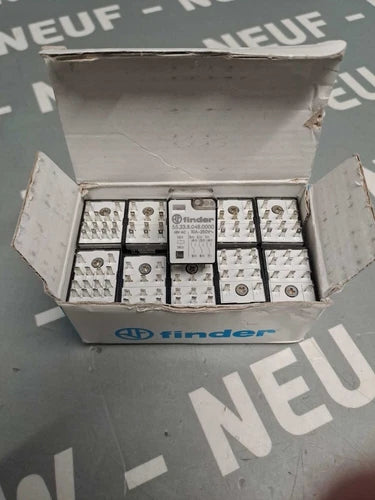 553380480000 - Finder - 55.33.8.048.0000 / Set Of 10 Relay 3rt 10a 48vac Neuuf