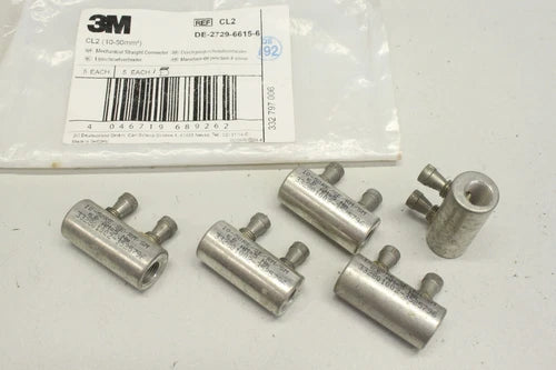 5x 3M DE-2729-6615-6 CL2(10-50mm2) Durchgangsschraubverbinder Connector
