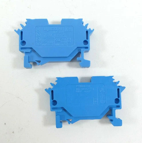 100 St¨¹ck WAGO 2-Leiter-Durchgangsklemme 281 | 4 mm? | 750V | Blau