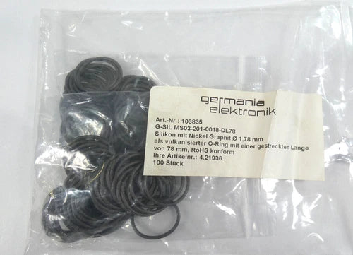 100 St¨¹ck | Germania Elektronik  103835 | Pr?zisions O-Ring | 78 x 1,78 |