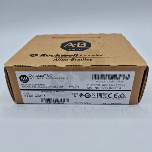 1769-IQ32T CompactLogix 32-Punkt Digital Eingangsmodul, 24V DC Senke/Source E...