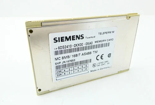 SIEMENS TELEPERM M 6DS2410-0XX00-0XA0 (MC 8MB/16BIT AS488/TM)_MEMORYCARD_