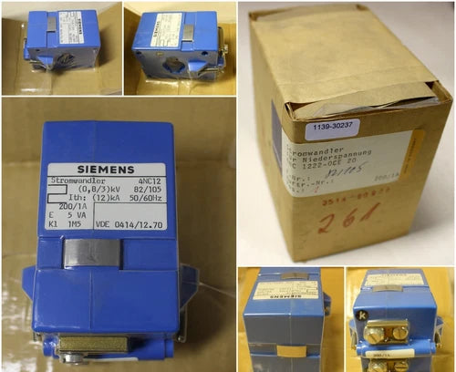 SIEMENS Aufschiebestromwandler Stromwandler 4NC 12 22-0CE 20 f¨¹r Niederspannung