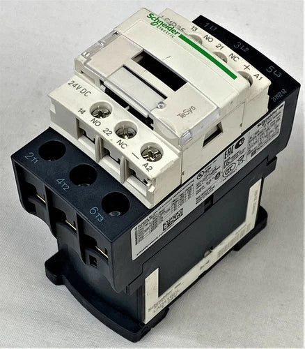 Schneider Electric LC1 D25 BD 继电器，Schneider TeSys 24V DC，二手