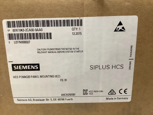 6BK19432CA000AA0 - SIEMENS - 6BK1943-2CA00-0AA0 Power Supply NEW