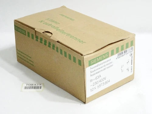 Siemens Neutralleitertrenner 5ST3804 / Inhalt:12 St¨¹ck / Neu OVP