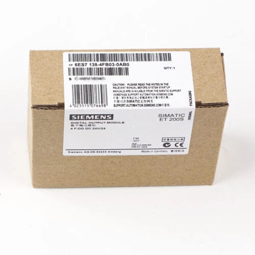 New Siemens 6ES7138-4FB03-0AB0 6ES7 138-4FB03-0AB0 Electronics module f. ET200S