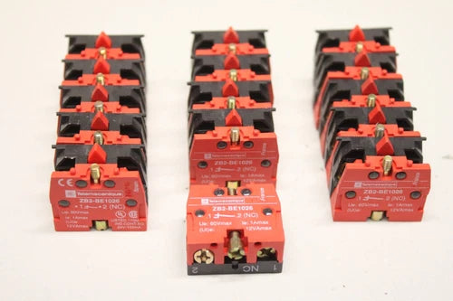 15x TELEMECANIQUE ZB2-BE1026 Drucktaster Kontaktelelement Kontaktblock ZB2BE1026