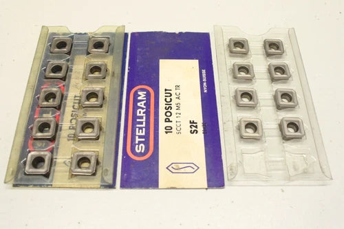 18x STELLRAM S2F SCCT 12 M5 AC TR Posicut Wendeschneidplatten S2F OVP