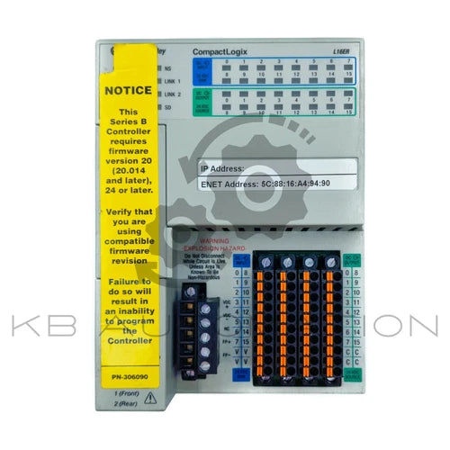 Allen-Bradley 1769-L16ER-BB1B CompactLogix Controller, 384kB Speicher, 16 I/Os