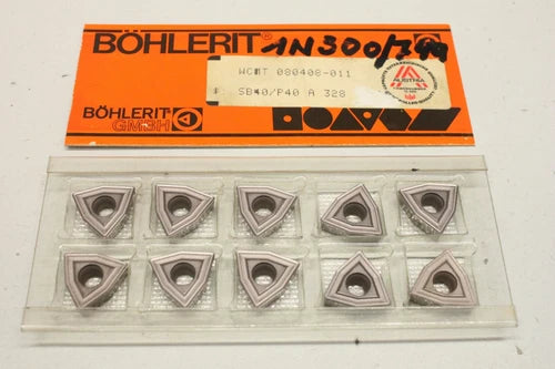 10x BHLERIT WCMT 080408-​​011 SB40/P40 Wendeschneidplatten OVP