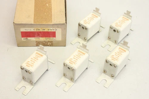 5x COOPER BUSSMANN  170 M 2663 Typower Wilox 80A 600W Sicherungseinsatz 170M2663