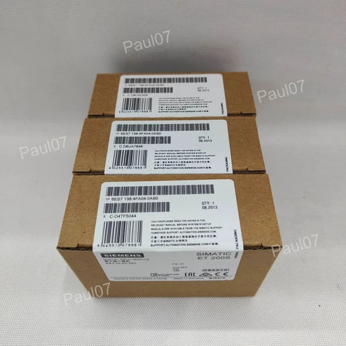 New Siemens 6ES7138-4FA04-0AB0 DP Electronics Module ET200S 6ES7 138-4FA04-0AB0