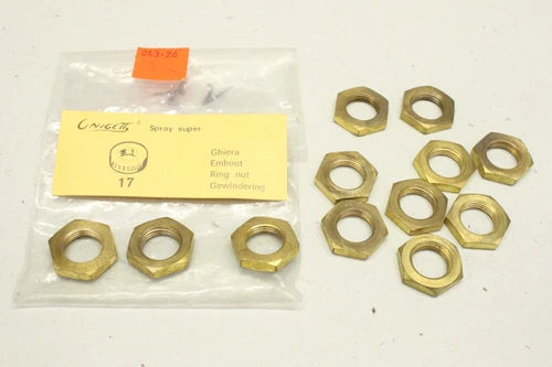 12x UNIGETT 243.26 Gewindering Ring Spraygun Spr¨¹hpistole Ersatzteil 24326 OVP